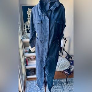 Young Fabulous & Broke Navy Utility Jumpsuit